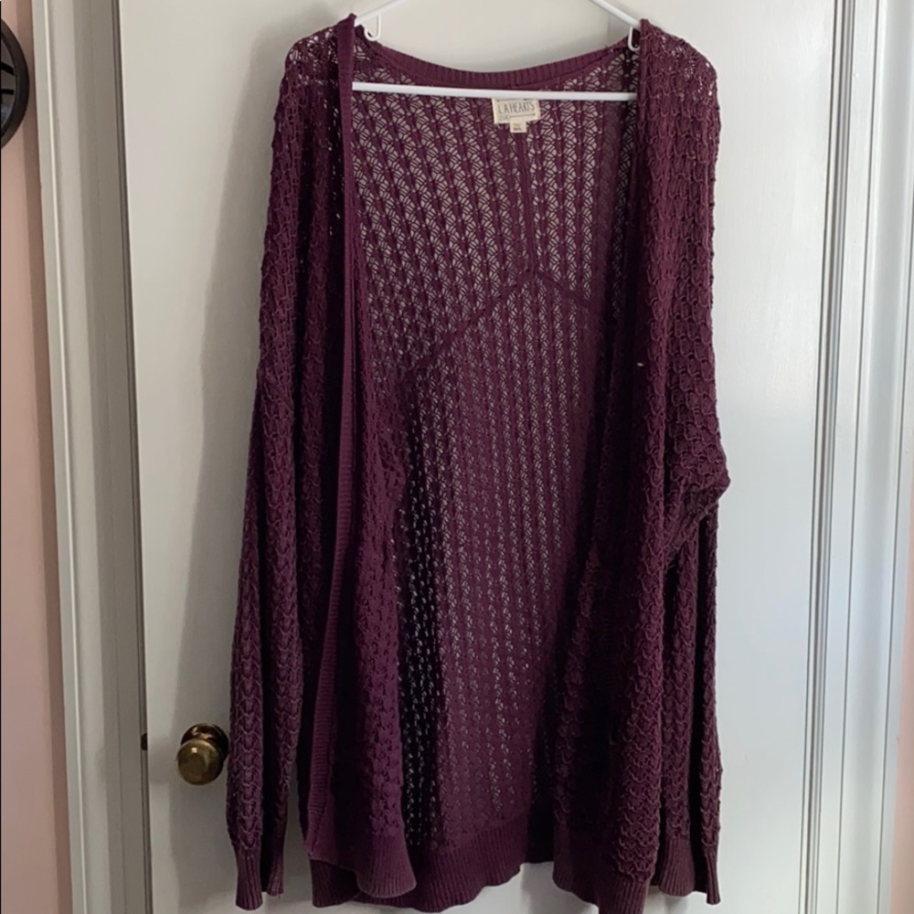 Super cute longer LA HEARTS cardigan